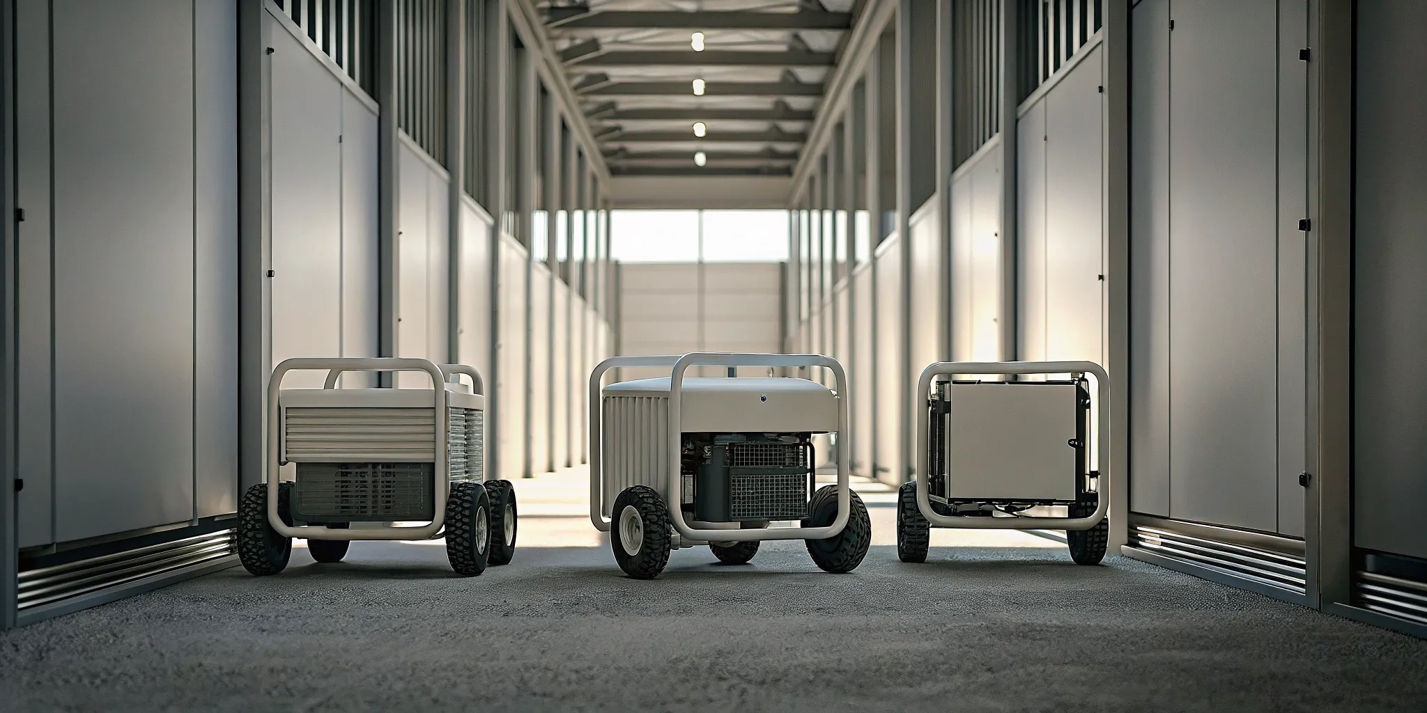 Three portable backup generator models, showing different options for home emergency power.