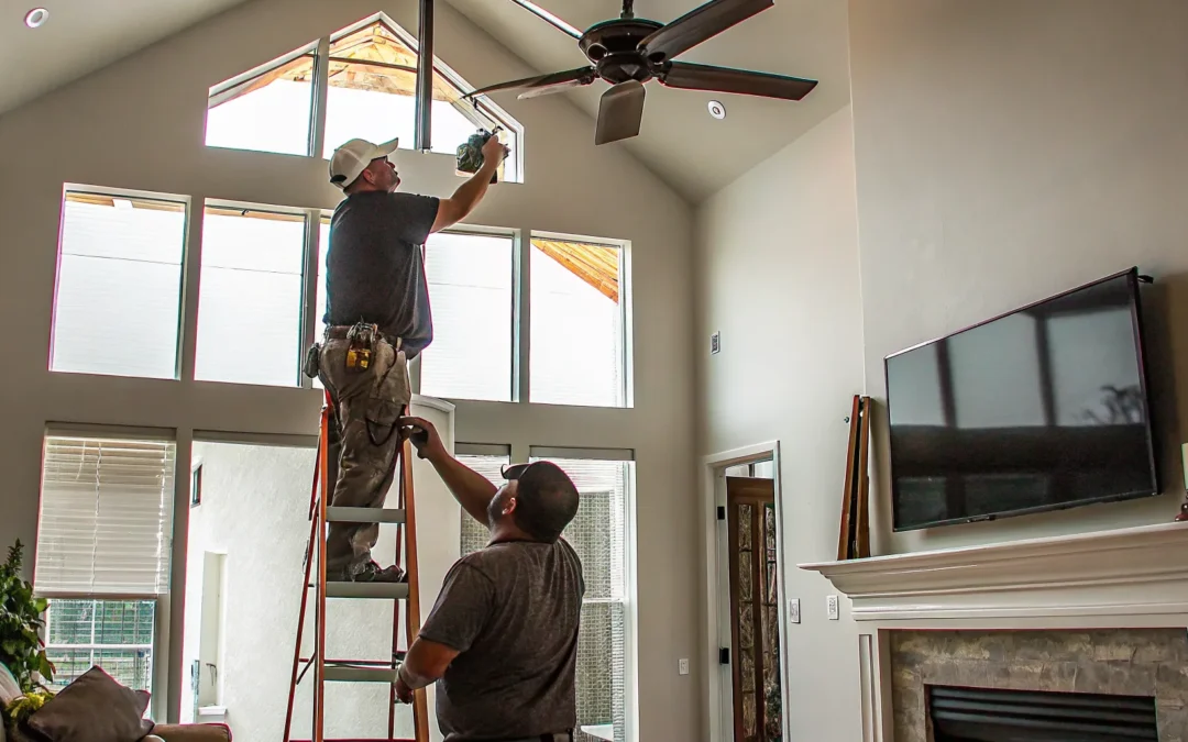 Ceiling Fan Installation DFW for High Ceilings